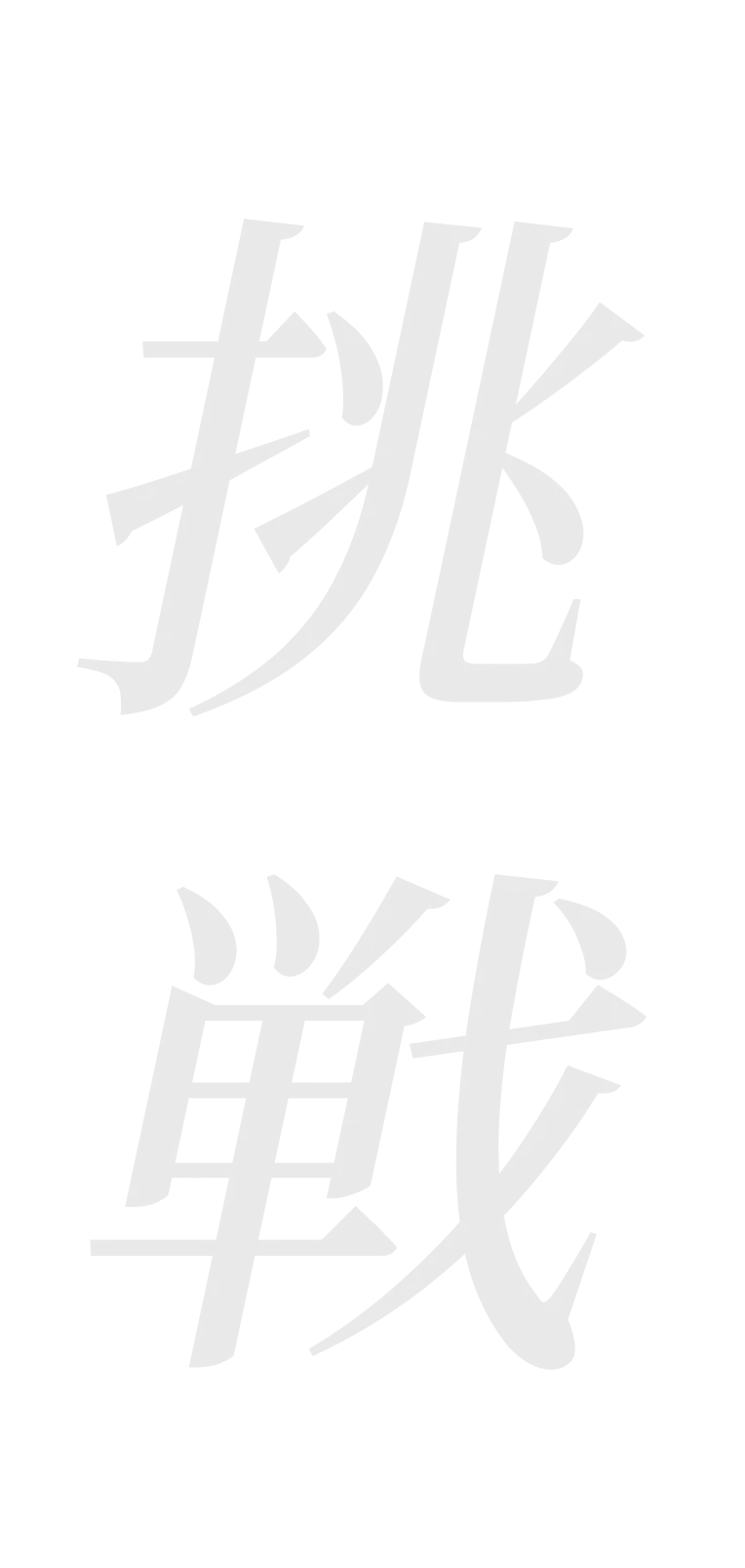 挑戦